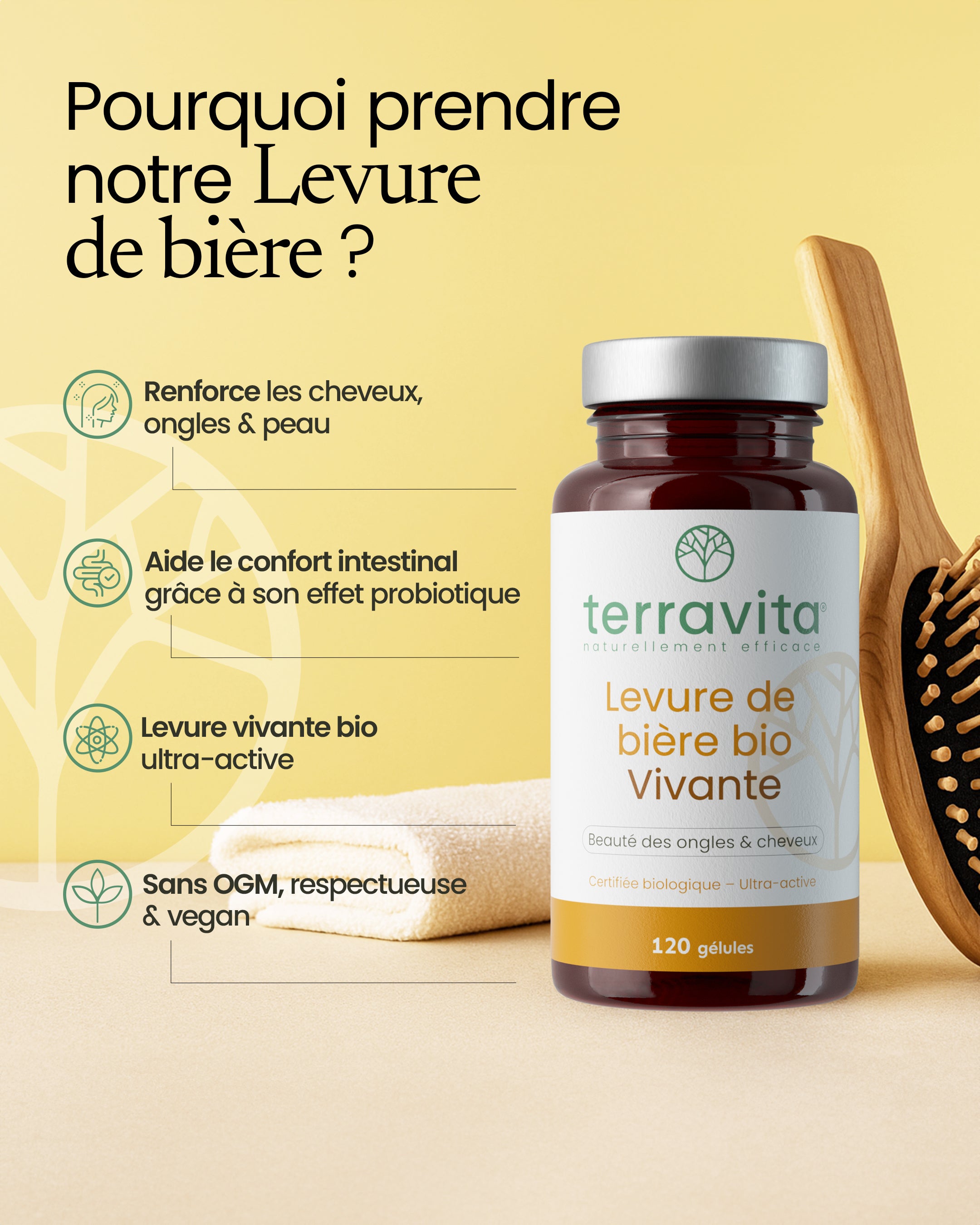 Levure de bière vivante Bio